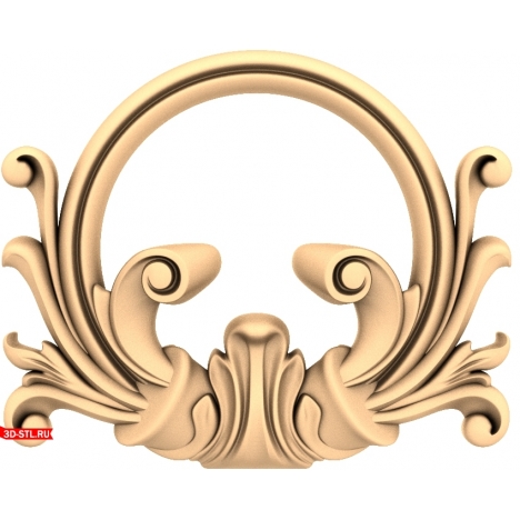 Luxurious Crown Decor - 3D STL model for CNC