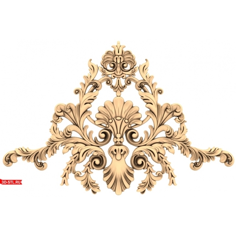 Decor Baroque Symphony - 3D STL model for CNC