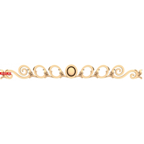 Classic Swirls Decor - 3D STL model for CNC