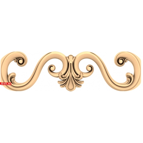 Elegant Relief - STL model of decoration for CNC