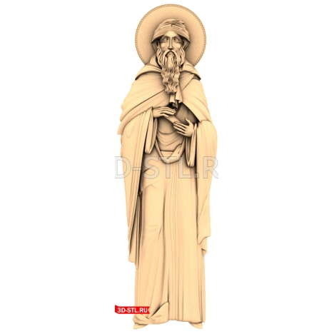 Icon of St. Macarius of Alexandria - 3D Model in STL Format