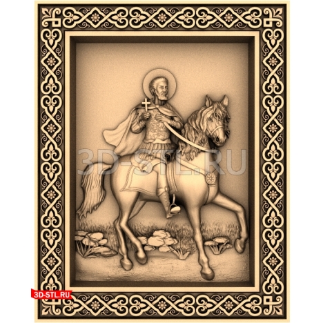 The icon of Mina Kotuansky - 3D model in STL format for CNC machines