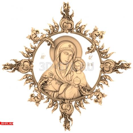 The Everlasting Flower Icon - 3D CNC model