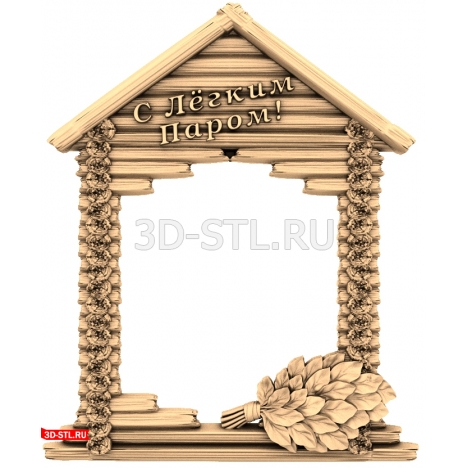 Банная рамка для зеркала STL модель