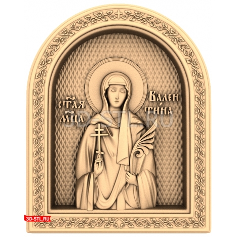 Saint Valentine's Icon - 3D model in STL format for CNC machine