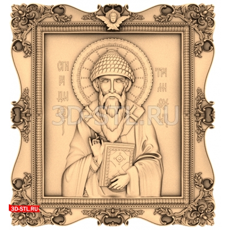 Saint Spyridon Icon - 3D CNC model