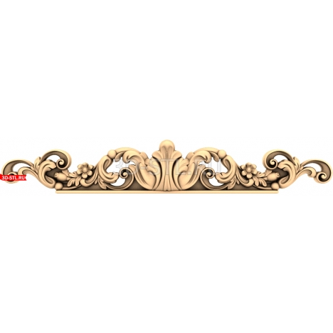 Headboard: Elegant carved decor