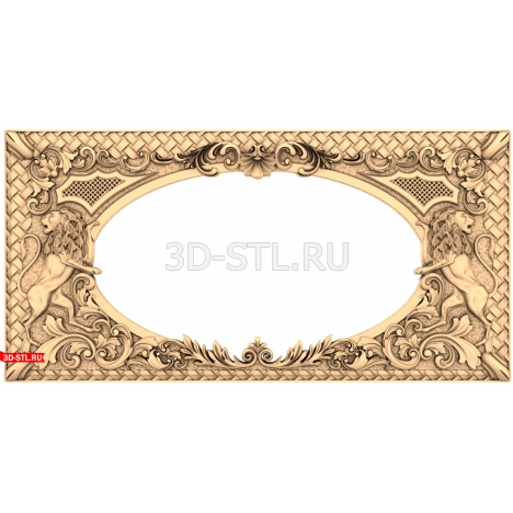 Backgammon Frame - 3D CNC Model