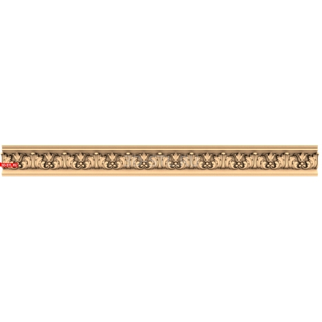 3D model of a baguette in the Baroque Luxury style for CNC in STL format