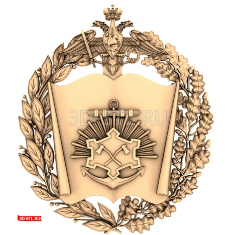 Coat of arms VI IT VA MTO 3D STL model for milling