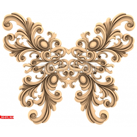Ornate Ornament - 3D STL Model for CNC