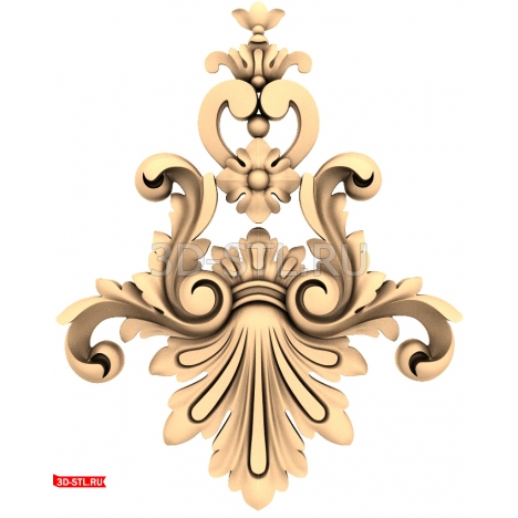 Luxurious Ornament - 3D STL model for CNC machine
