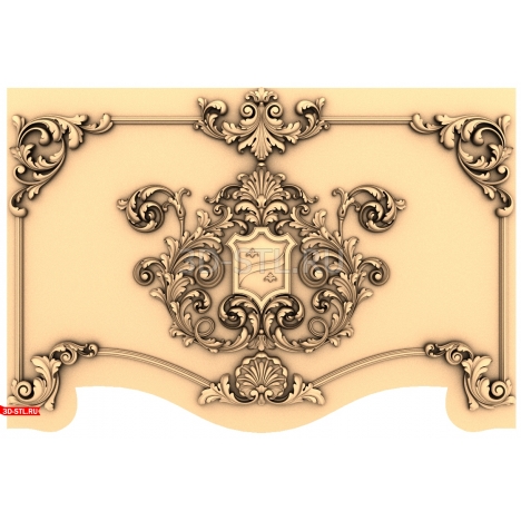 Luxury Baroque Decor - 3D STL model for CNC