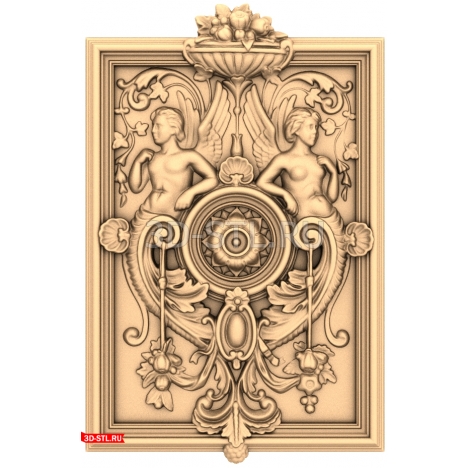Angels of Abundance Decor - 3D STL model for CNC machine