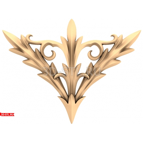Baroque Takeoff Decor - 3D model in STL format for CNC