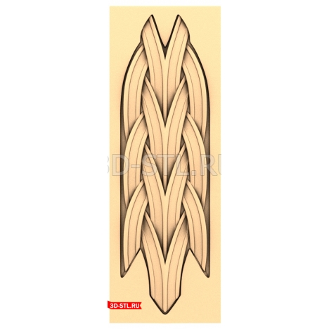 3D model of the Dance of Waves decor for CNC machine