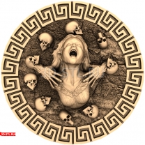 Panel Medallion Death