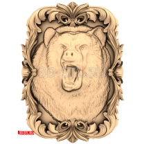 Framed Bear Panel