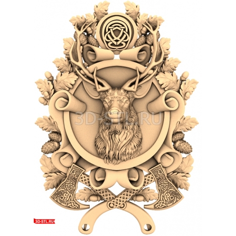 Deer Panel in a Frame 