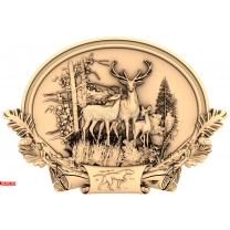 Panel "Deer Family"