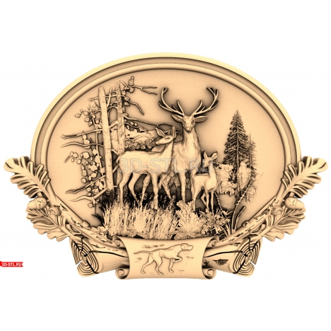 Deer Family Panel 