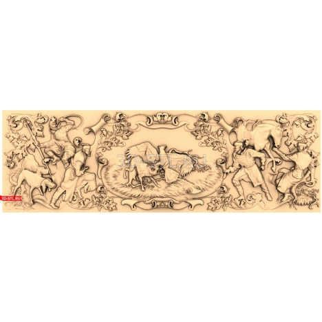 The Hunting Fight panel is a 3D model in STL format.