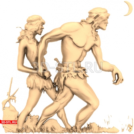 Caveman Panel - 3D CNC Model