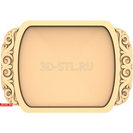 Tray Panel - 3D model for CNC
