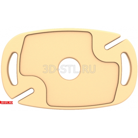 Tray Panel - 3D STL model for CNC