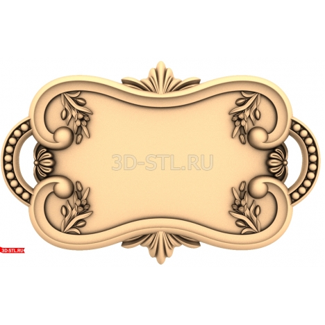 Tray Panel - 3D model for CNC