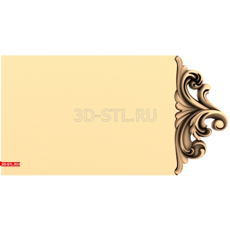 Cutting Board Panel - 3D model for CNC
