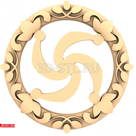 Rod Panel - 3D model for CNC