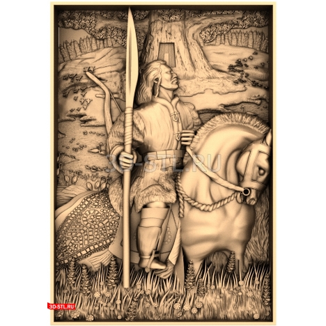 Batyr Panel - 3D STL Model for CNC