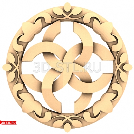 Wedding Panel - 3D model in STL format for CNC