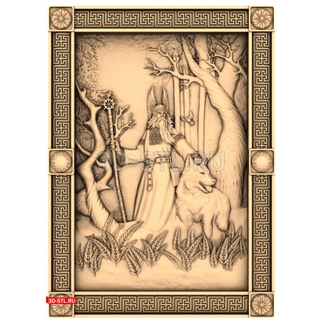 Belobog Panel - 3D model for CNC