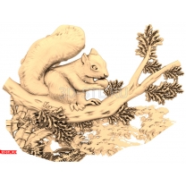 Panel "Squirrel on a branch"
