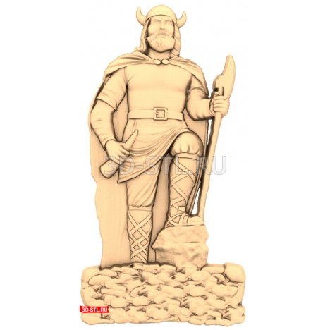Viking panel - 3D model for CNC