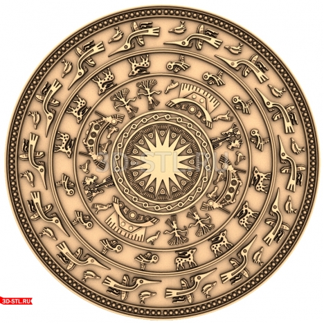 Dongshon Civilization Panel - 3D STL model for CNC
