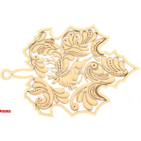 Cutting Board Panel - 3D STL model for a router