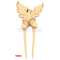 Oak Leaf Hairpin Panel