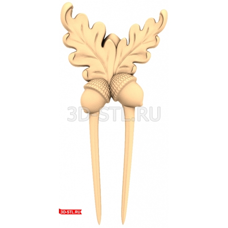 Oak Leaf Hairpin Panel