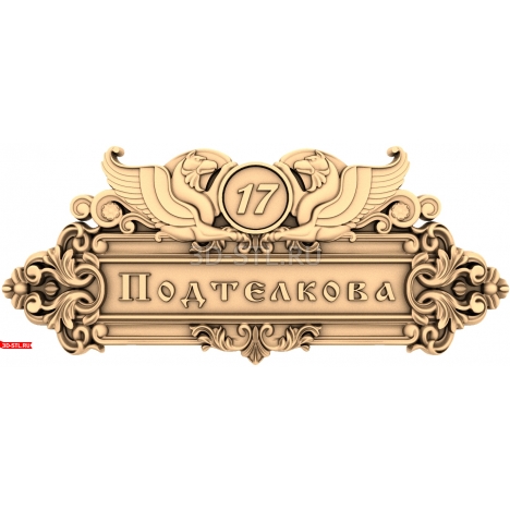 Panel Address plate