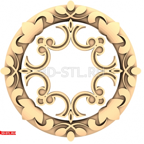 Krinovy Circle Panel - 3D model for CNC