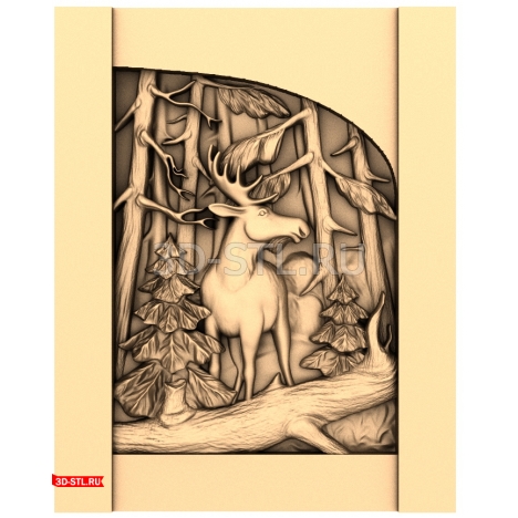 Forest Elk Panel 