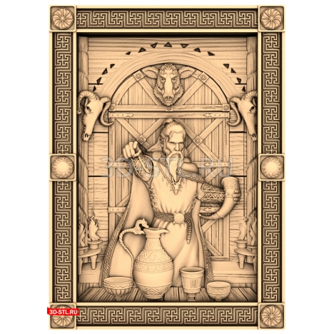 Loki Panel - 3D model for CNC