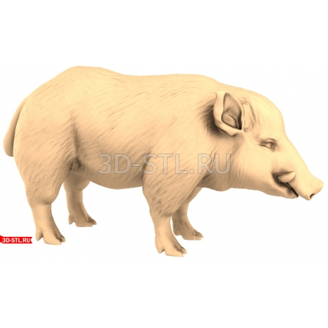 Boar Figurine - a unique 3D model for printing