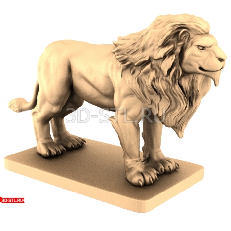 Lion Statue - 3D Printable Model