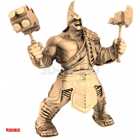 3D Printable Hulk Model