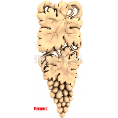Grapevine Branch - STL Model for CNC