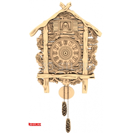 Cuckoo Clock 3D model for CNC
